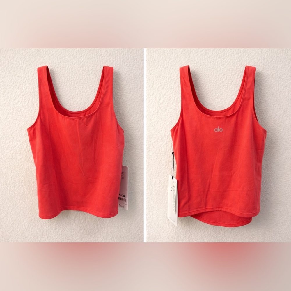 ALO Yoga Softsculpt Precision Tank- Candy Red *sold out color*